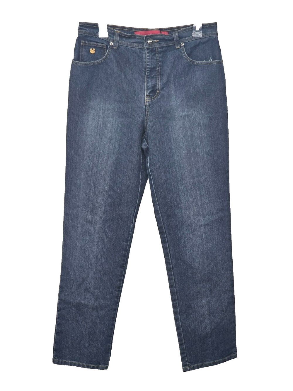 Vtg Gloria Vanderbilt Jeans Womens 10 Blue Denim High Rise Swan 80s 90s Normcore